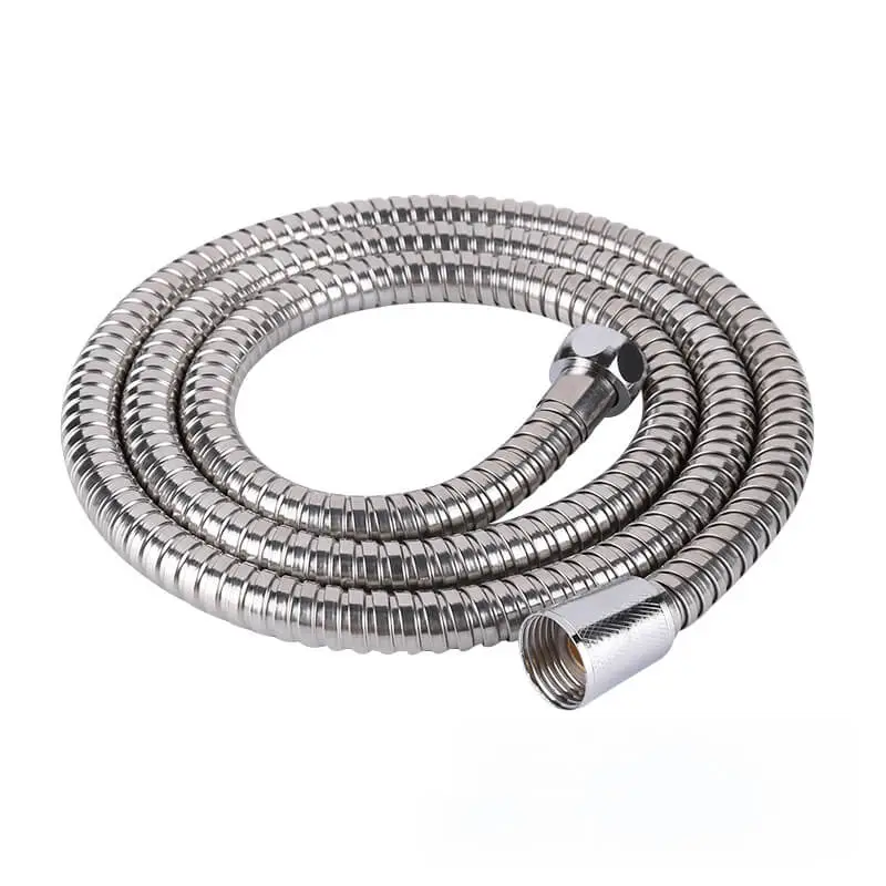 Flexo de ducha de 2 metros en acero inoxidable acabado cromo
